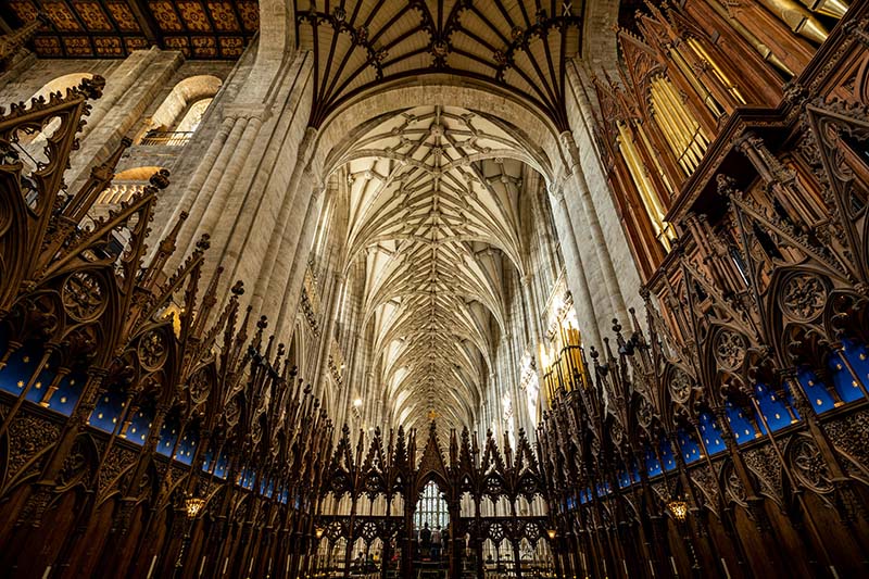 The interior of Winchester Cathedral; photo by Mario La Pergola, Unsplash.