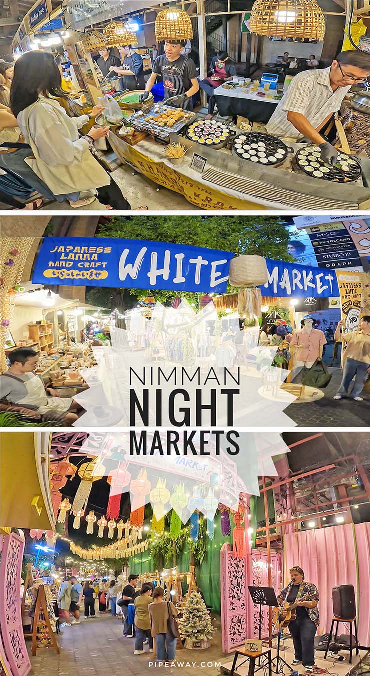 In Chiang Mai's digital nomad neighborhood, night markets are places of special events. Explore food, fashion, and entertainment at Nimman night markets!