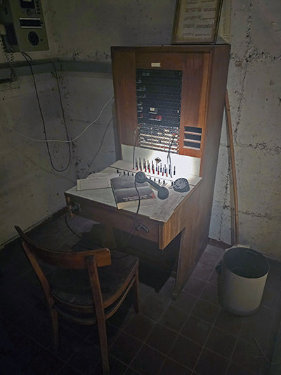 Interior of one of the Secret Rooms in Hotel Jama, Postojna, Slovenia, a part of the surveillance center during the communist Yugoslavia; photo by Ivan Kralj.